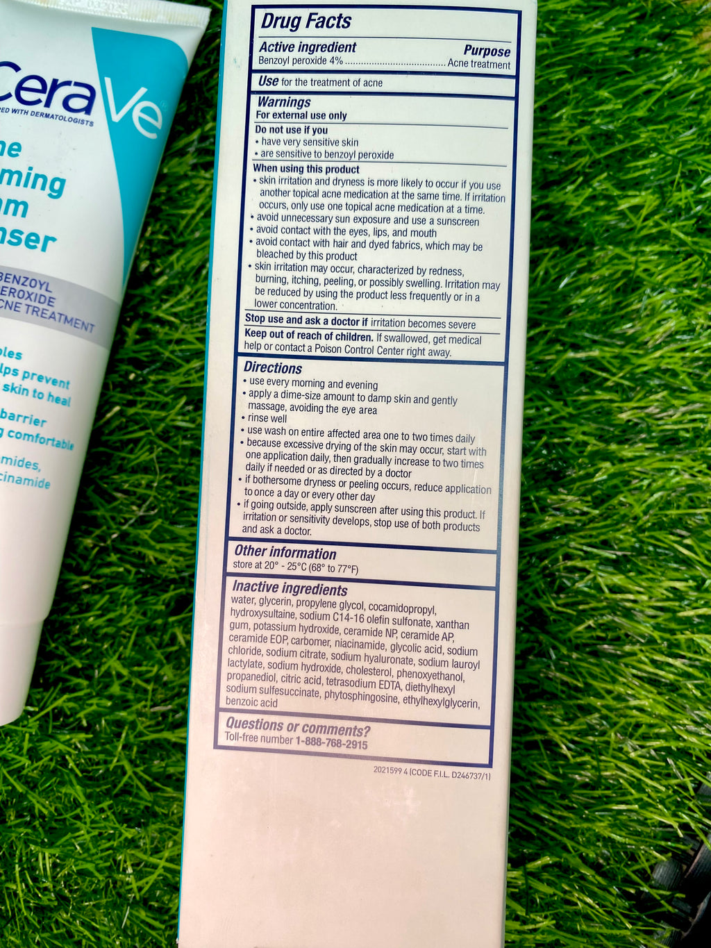 CeraVe Acne Foaming Cream Cleanser