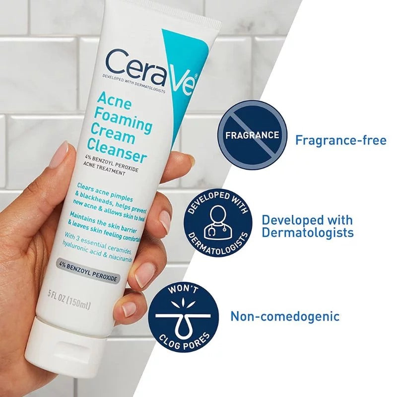 CeraVe Acne Foaming Cream Cleanser